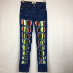L & B Factory distressed jeans  Size 4